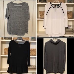 Bundle of 4 Women’s Blouses / Tops